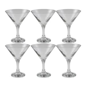 The PB 6 Piece Bistro Martini Glass set, with a capacity of 190ml and identified by the number 44410, likely refers to a set of martini glasses designed for serving cocktails....