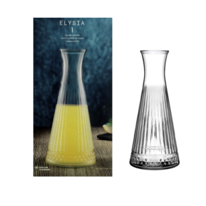 The PB Elysia Glass Water Drink Carafe Jug is a stylish and functional glass container with a capacity of 940cc. Its model number is 80403. This carafe is designed for serving...