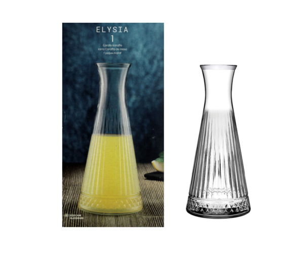 The PB Elysia Glass Water Drink Carafe Jug is a stylish and functional glass container with a capacity of 940cc. Its model number is 80403. This carafe is designed for serving...