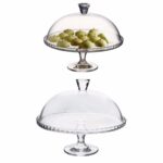 The PB Footed Cake Dessert Table High Quality Glass Service Plate and Dome is a stylish and functional piece for serving desserts. The set includes a 33 cm glass service plate...