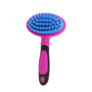 The Pet Bath Massage Brush you described is a grooming tool designed for pets, featuring blue bristles and made of plastic. It measures 17 cm in length and comes in assorted...