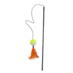The "Pet Cat Tease Toy" is a playful accessory designed to entertain cats. It consists of a plastic stick that measures 43 cm in length, and it features a ball attached to one...