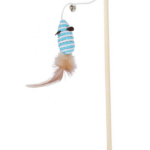 The "Pet Cat Tease Toy Wooden Stick with Mouse" is a playful accessory designed to entertain and engage your cat. It features a 40 cm wooden stick with a toy mouse attached,...