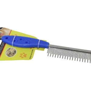 The "Pet Dog Cat Steel Grooming Comb Brush 20 cm Assorted Colours 6296" is a grooming tool designed for pets like dogs and cats. It features a 20 cm steel comb that helps in...