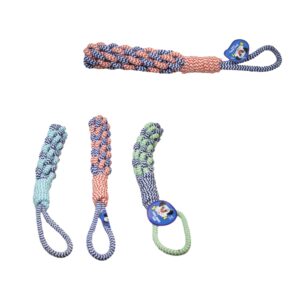 The "Pet Dog Knotted Rope Toy" is a durable chewing and play toy designed for dogs. Measuring 39 x 5 cm, this toy is suitable for medium to large-sized dogs. It features a...