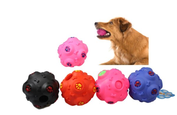 The Pet Dog Toy Ball with Sound is a playful and engaging toy designed for dogs. It features a noise-making mechanism that emits sounds to capture your pet's attention and keep...