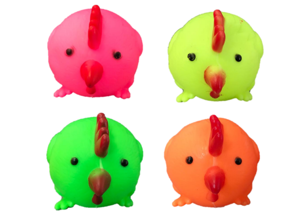 The "Pet Dog Toy Squeaky Round Chicken" is a toy designed for dogs. It measures 7 x 9 cm and comes in assorted colors. The toy is likely made to be engaging for pets, featuring...