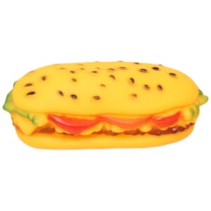 The Pet Dog Toy Squeaky Sandwich is a fun and entertaining toy designed for dogs, measuring 14 x 4.5 cm. It features a squeaky mechanism to engage your pet and keep them...