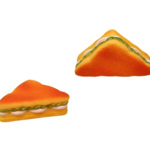 The "Pet Dog Toy Squeaky Sliced Sandwich" is a playful accessory designed for dogs. With dimensions of 10 x 5.5 cm, it is compact and suitable for dogs of various sizes. The toy...