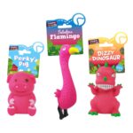 The "Pet Dog Vinyl Squeaky Toy with Animal Design Assorted Designs 317661" is a toy designed for dogs. It is made from vinyl material and features a squeaky mechanism that dogs...