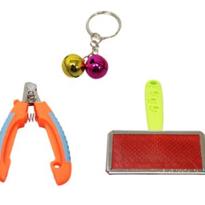 The "Pets Grooming Accessories Set" consists of three essential items for pet care: a brush, a nail cutter, and a toy. This set is great for maintaining your pet's hygiene and...