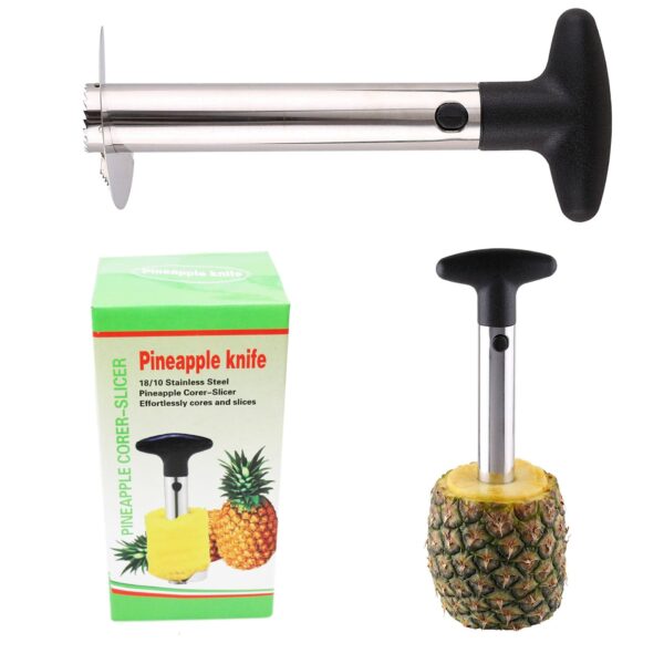 The Pineapple Corer Kitchen Tool is a handy gadget designed to simplify the process of preparing pineapples. This tool functions as a slicer, peeler, cutter, and parer, allowing...