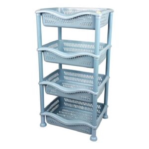 The Plastic 4 Tier Rectangular Kitchen Vegetable Storage Rack is a practical and convenient solution for organizing and storing vegetables in your kitchen. With four tiers, it...