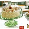 The "Plastic Crystal Cake Pastry Stand with Cover" is a decorative and functional item designed for displaying cakes and pastries. It measures 28.5 x 25 cm and comes in assorted...