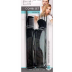 The "Plastic Hair Combs Pack of 10 Assorted Sizes HAIR3" likely refers to a set of 10 hair combs made from plastic, offered in assorted sizes. These combs are probably designed...