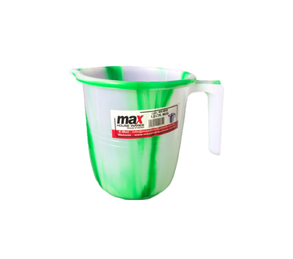 The "Plastic Jug Tie Dye Print 1.5L Assorted Colours MX4058" appears to be a product that combines functionality with a colorful design. It likely refers to a 1.5-liter plastic...