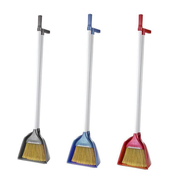 The Plastic Long Handle Dustpan and Brush Set is a cleaning tool designed for convenience and efficiency. This set typically features a long handle, allowing you to sweep and...