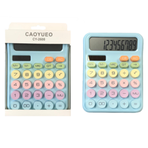 The Plastic Pastel Round Button Calculator is a compact and stylish calculator with dimensions of 15.5 x 12 cm. It features round buttons and comes in assorted pastel colors,...