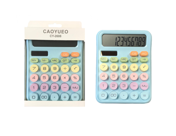 The Plastic Pastel Round Button Calculator is a compact and stylish calculator with dimensions of 15.5 x 12 cm. It features round buttons and comes in assorted pastel colors,...