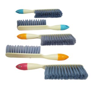 The Plastic Soft Bristle Cleaning Brush, measuring 29 cm, is available in assorted colors and is identified by the code 6114. It is typically priced according to parcel rate...