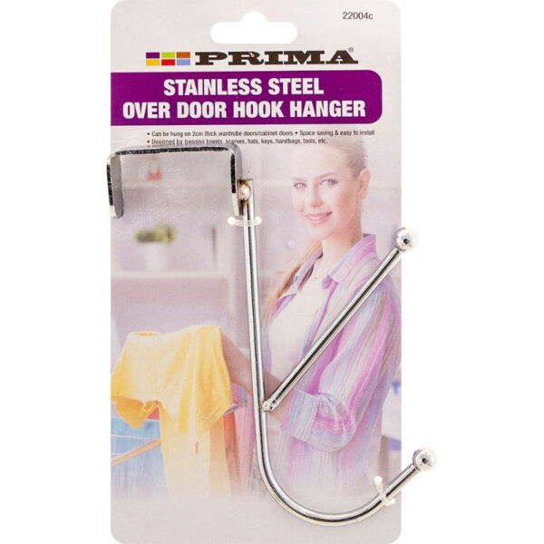 The Prima Over the Door Hanging Hook is a convenient accessory designed to provide additional storage by utilizing unused space over doors. Typically made from materials like...