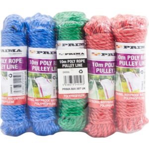 The Prima Poly Rope Clothes Line is a durable and versatile clothesline made from polypropylene material. It is typically 10 meters in length, making it suitable for various...