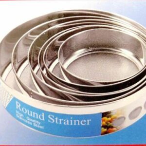 The product described appears to be a set of six stainless steel strainers, each varying in size. The sizes listed are likely in centimeters or inches, ranging from 12.50 to...