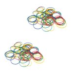 The product described is a pack of assorted color slim rubber bands, ideal for various uses such as school projects, home organization, and arts and crafts activities. The pack...