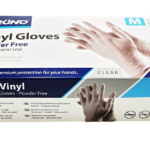 The product you are referring to is a box of 100 medium-sized disposable vinyl examination gloves. These gloves are clear, powder-free, and latex-free, making them suitable for...