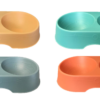 The product you are referring to is a plastic pet dog feeding bowl with dimensions of 25 x 13 x 5 cm. It comes in assorted colors and has a product code of 7173. The "Parcel...