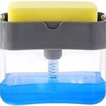 The product you are referring to seems to be a 2-in-1 countertop sink accessory that combines a soap dispenser and a sponge holder caddy. The dimensions of this item are 15 cm...