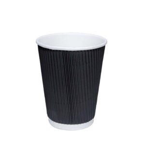 The product you mentioned seems to be a pack of 8-ounce (235ml) black recyclable ripple paper cups with lids, identified by the code EC0997. These cups are likely designed for...