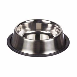 The product you're describing seems to be a medium-sized steel pet bowl designed for feeding dogs. It measures approximately 22 cm, which is an ideal size for dogs. The bowl is...