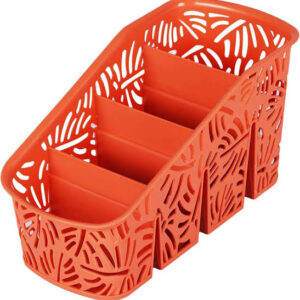 The product you're describing seems to be a plastic kitchen cutlery holder or rack that measures 18 x 10 cm. It features a hollow leaf pattern design and comes in assorted...