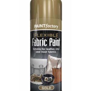 The product you're referring to is a flexible fabric spray paint in a gold color. It is suitable for use on leather, vinyl, and most fabrics, making it versatile for various DIY...