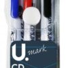 The product you're referring to is a pack of CD markers that includes three medium tip markers in blue, red, and black colors. These markers are specifically designed for...