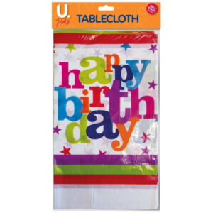 The product you're referring to is a plastic tablecloth designed for birthday celebrations. Its dimensions are 180 x 108 cm, which makes it suitable for covering standard-sized...