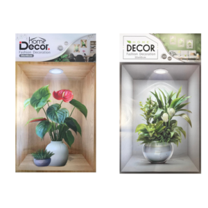 The product you're referring to seems to be a decorative wall sticker featuring a 3D effect of a flower vase design. The dimensions of the sticker are 40 x 30 cm, and it comes...