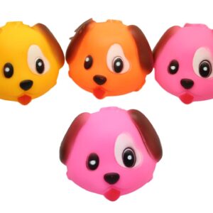 The product you're referring to seems to be a pet toy designed for dogs. It's a squeaky ball shaped like a dog's head, measuring 8 cm in diameter. These toys are typically made...