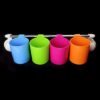 The product you're referring to seems to be a set of four cups designed for storage or organization, likely intended for use in a kitchen or bathroom setting. The cups come in...