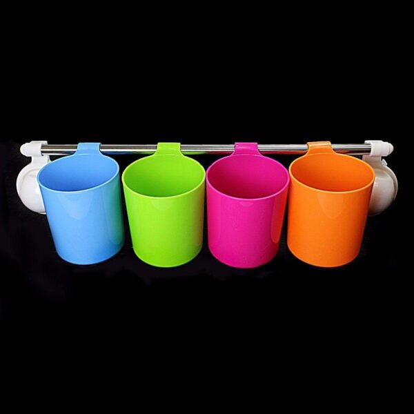 The product you're referring to seems to be a set of four cups designed for storage or organization, likely intended for use in a kitchen or bathroom setting. The cups come in...