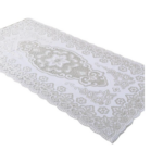 The product you're referring to seems to be a table mat runner cover with dimensions of 40 x 84 cm. It is available in assorted colors and designs, which suggests a variety of...