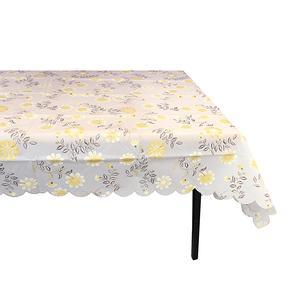 The PVC Vinyl Dining Kitchen Table Cover Protector is designed to protect your table while adding a decorative touch to your dining space. It features a floral pattern and comes...