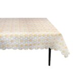 The PVC Vinyl Dining Kitchen Table Cover Protector is designed to safeguard your table while adding a touch of style with its floral pattern. This particular cover measures 152...