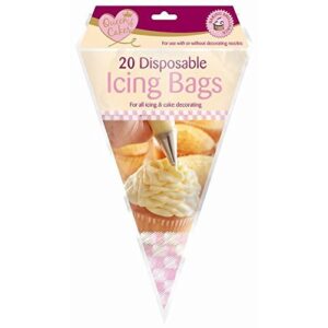 The Queen of Cakes Disposable Icing Bags 20 Pack is a set of piping bags typically used for decorating cakes, cupcakes, and other baked goods. These bags are designed for...