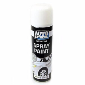 The Rapide Auto Extreme Automotive AX Spray Paint in White Gloss comes in a 250ml can, and this particular package is a case containing 12 cans. This spray paint is typically...