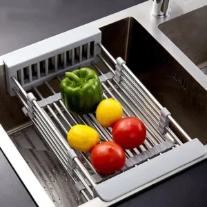 The Retractable Drain Rack Plastic Folding Basket is a versatile kitchen accessory designed to aid in organizing and drying dishes. Model number 6662, this product is often used...