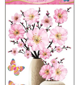 The "Room Decor 3D Effect Wall Stickers" with a Flowers Vase design are decorative wall stickers that measure 49 x 30 cm. These stickers are designed to add a three-dimensional...