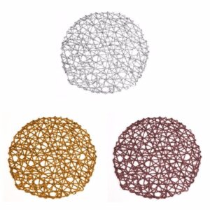 The Round Table Dining Place Mat with a diameter of 37 cm is available in assorted colors under the product code 2156. This item is likely intended for use as a tabletop...