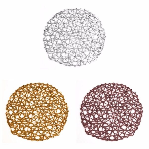 The Round Table Dining Place Mat with a diameter of 37 cm is available in assorted colors under the product code 2156. This item is likely intended for use as a tabletop...